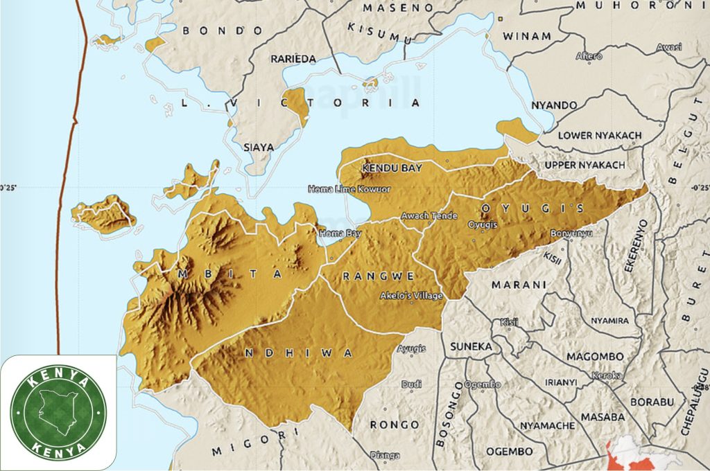 Homa Bay County Map
