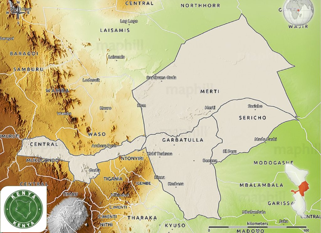 Isiolo County Map