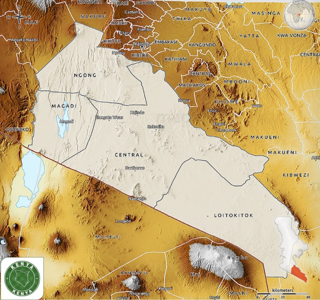 Kajiado County Map