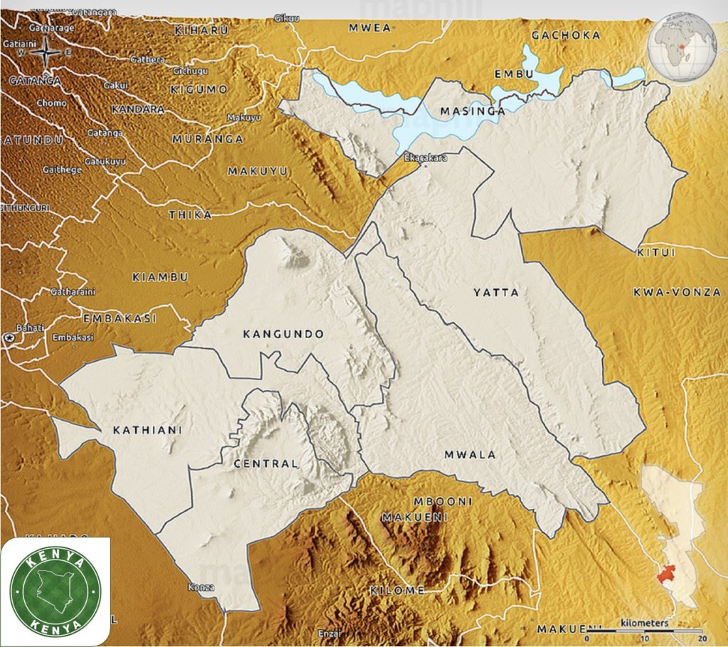 Machakos County Map