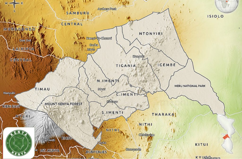 Meru County Map