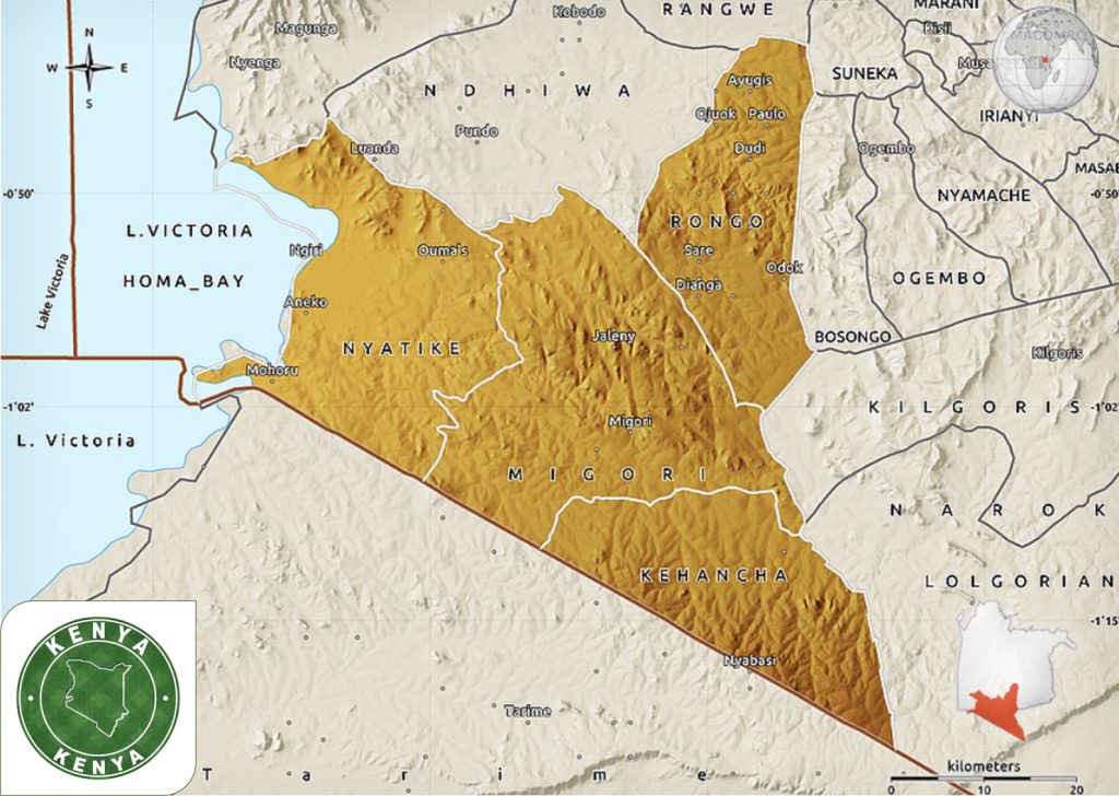 Migori County Map