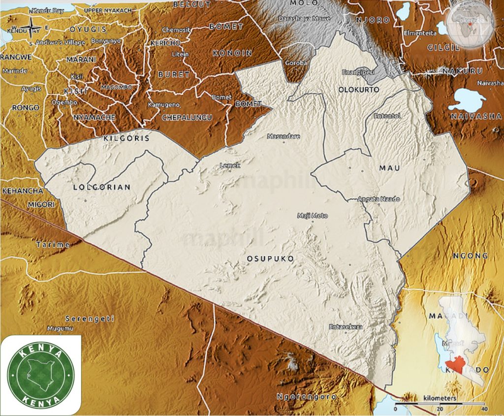 Narok County Map