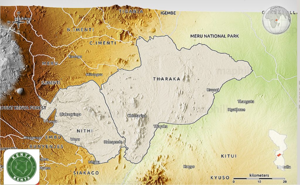 Tharaka Nithi County Map