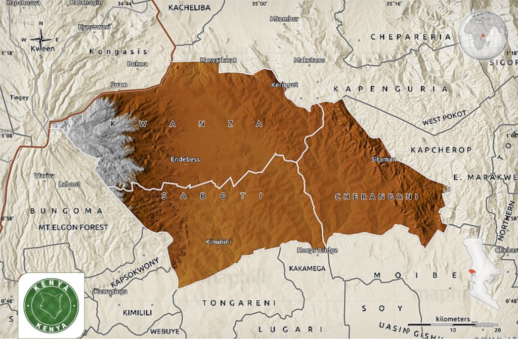 Trans Nzoia County Map