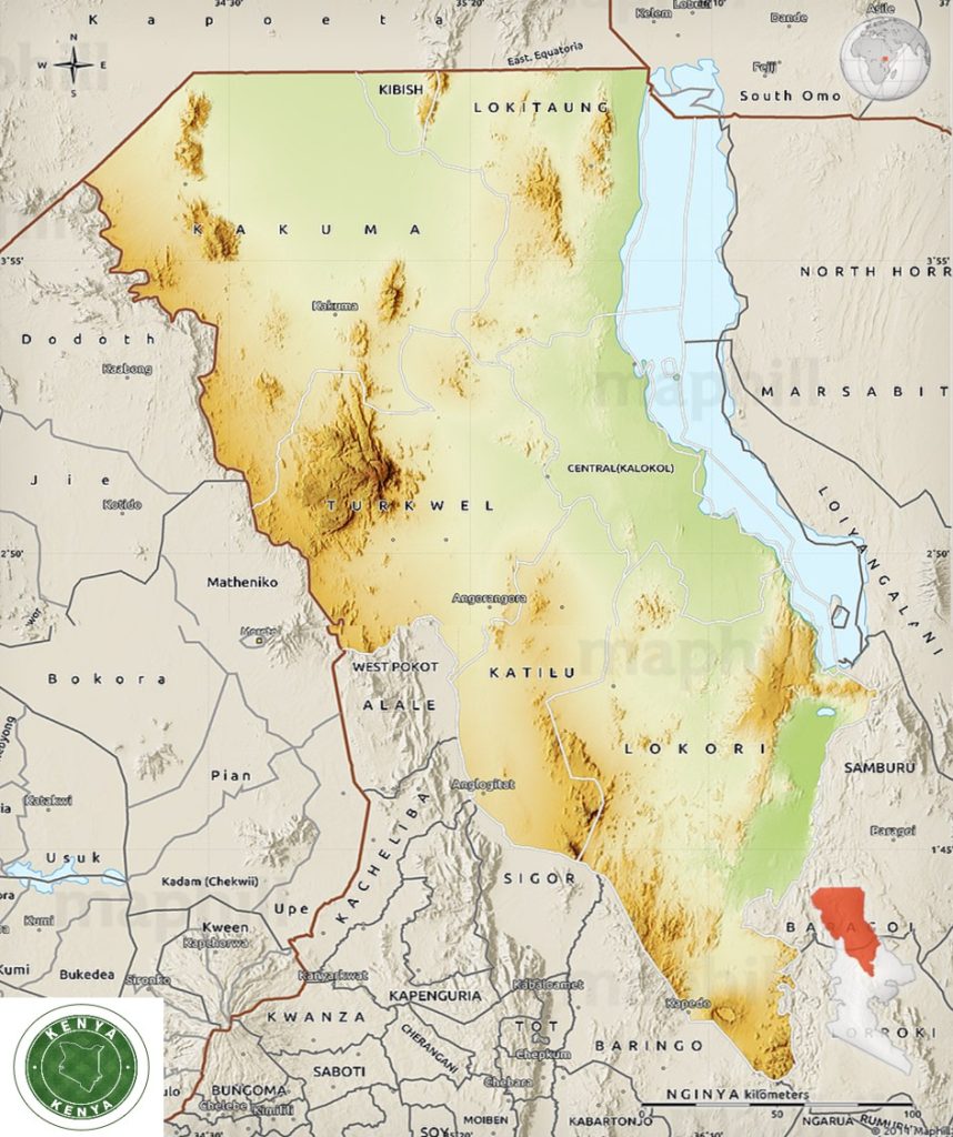 Turkana County Map