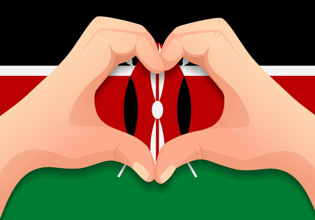 Symbol of patriotism signifying to the World that Home Is Kenya